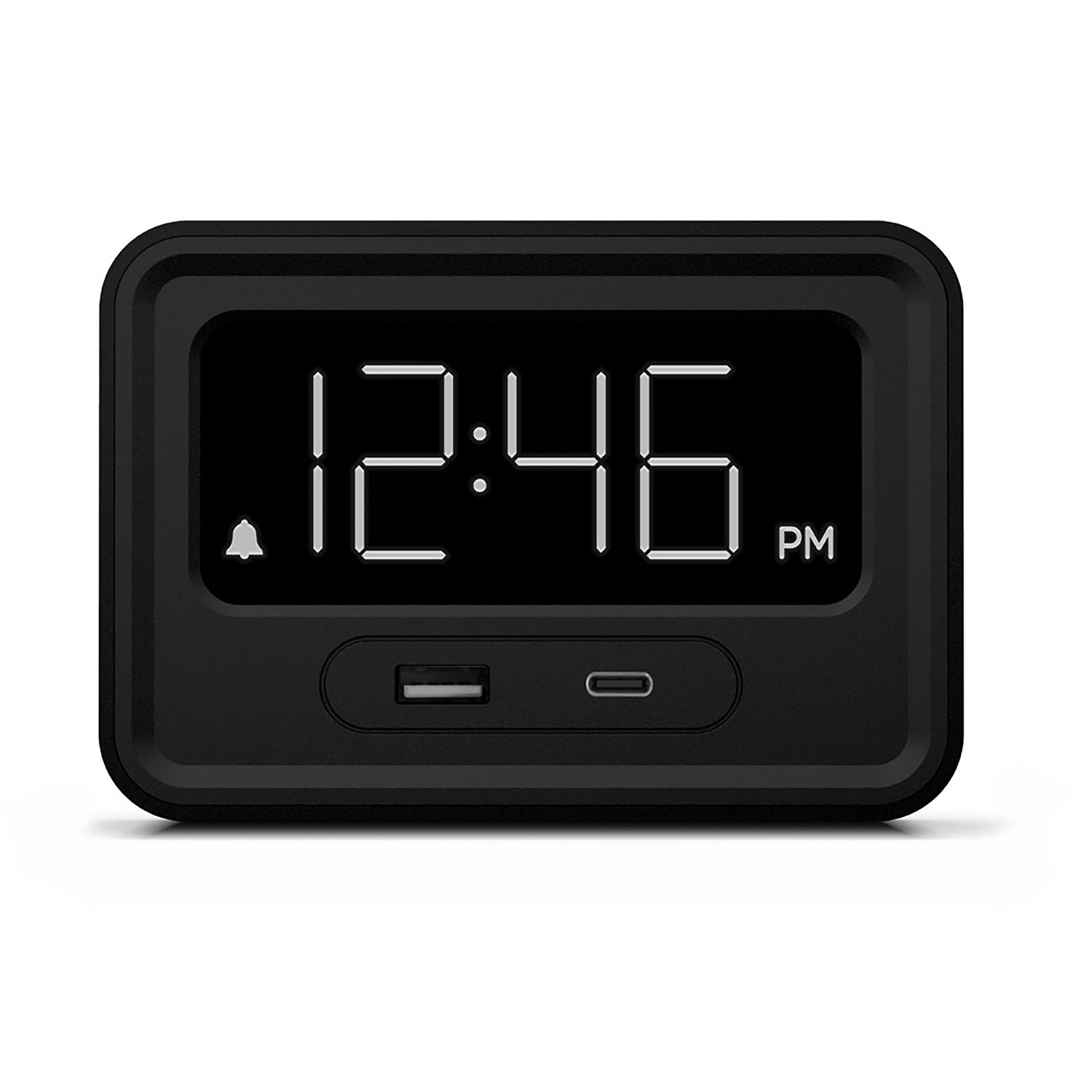 Station E Alarm Clock with Dual Charging Ports