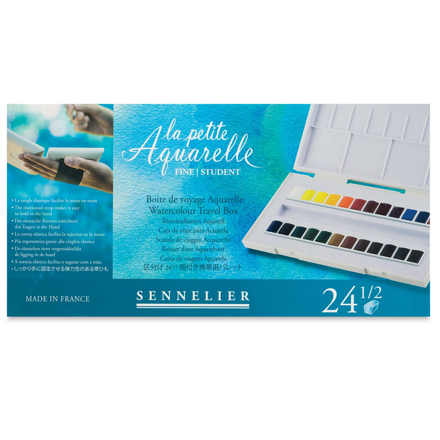 La Petite Aquarelle Watercolor Set of 24 Half Pans