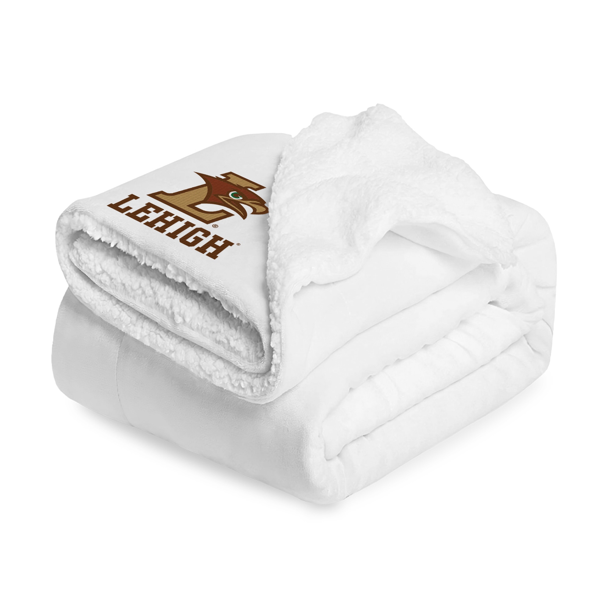 Lehigh University Embroidered Sherpa Blanket