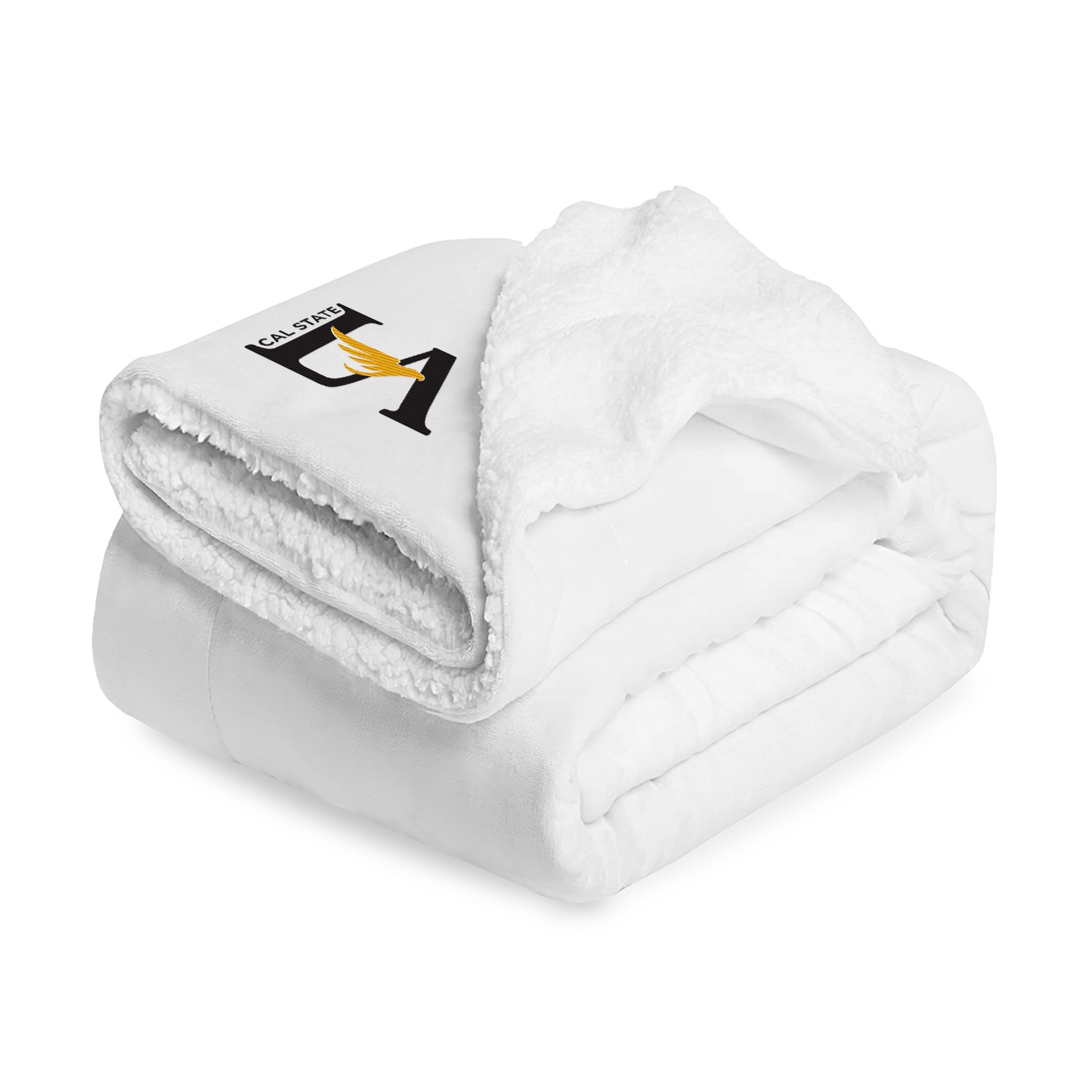 California State University Los Angleles Embroidered Sherpa Blanket