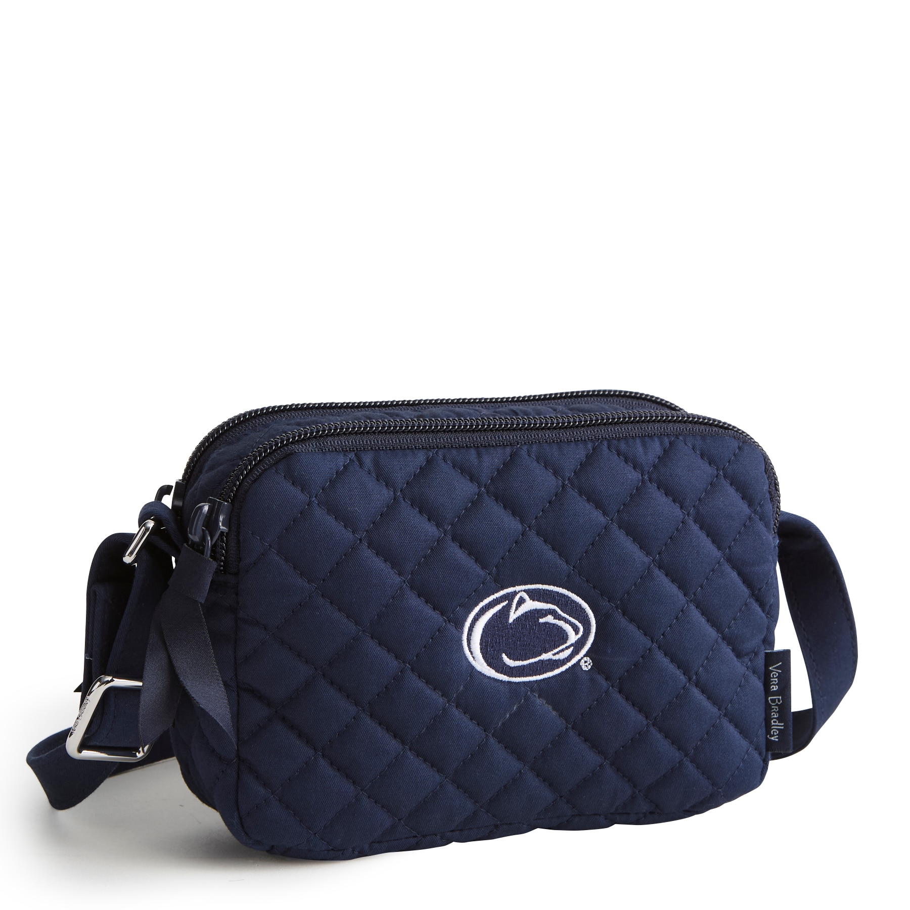 Solid Navy Penn State University Small Stadium Crossbody