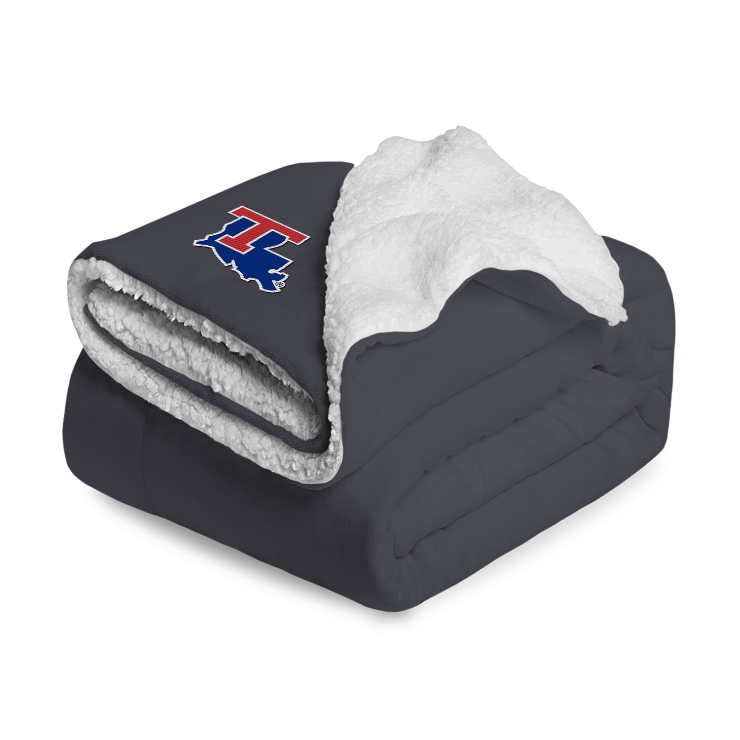 Louisiana Tech University Embroidered Sherpa Blanket