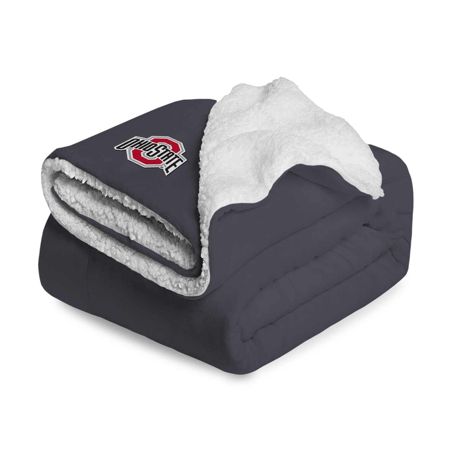 The Ohio State University Embroidered Sherpa Blanket