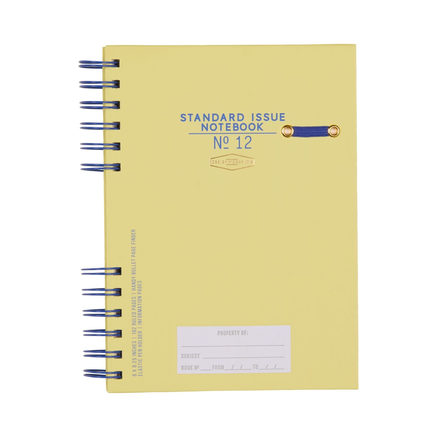 Designworks Ink Standard Issue Notebook No. 12 Yellow