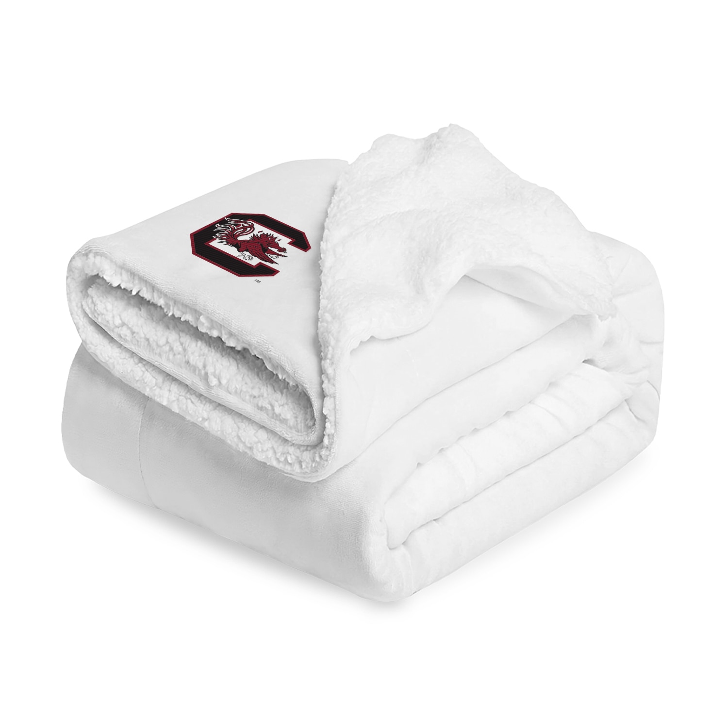 University of South Carolina Embroidered Sherpa Blanket