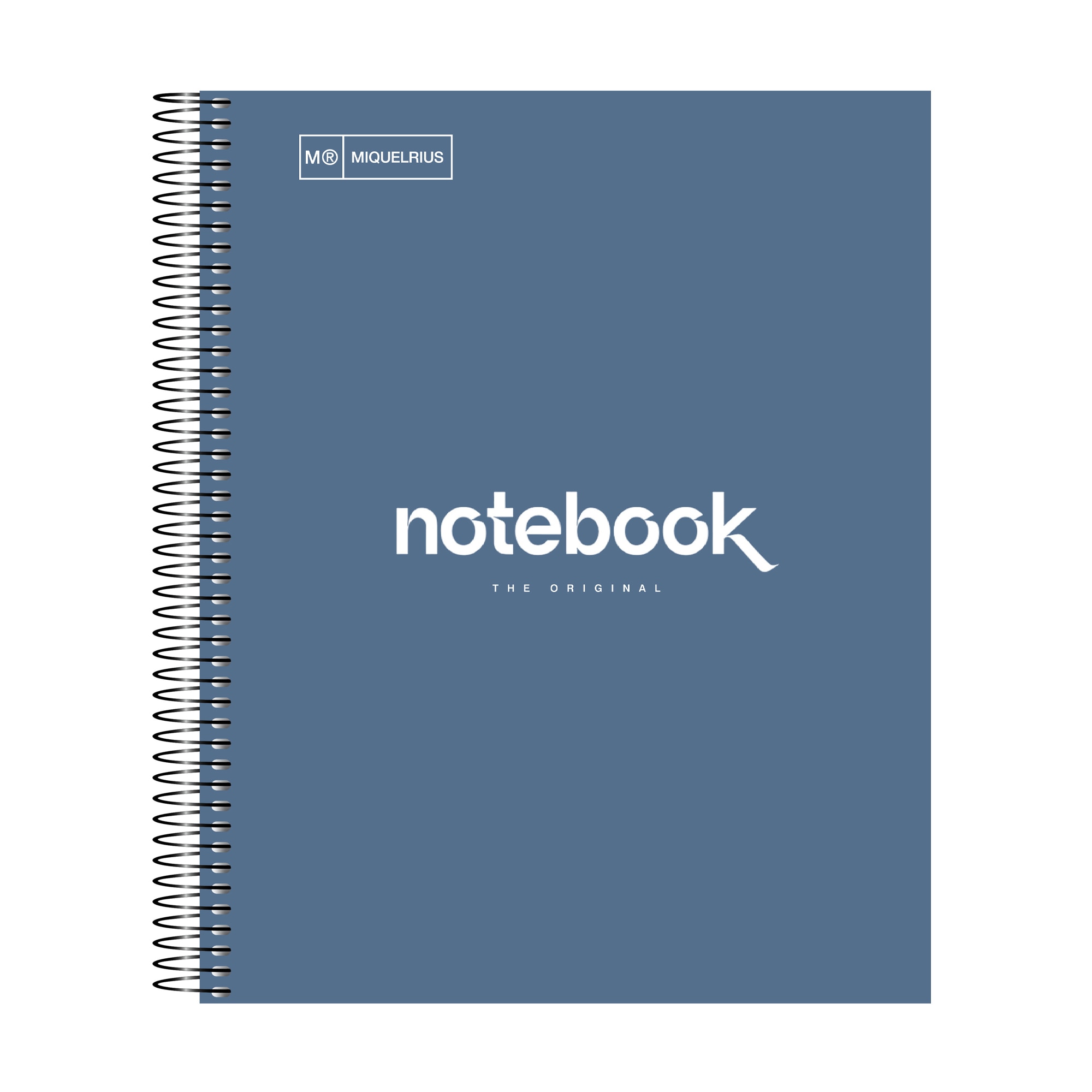 MiquelRius Emotions(R) Lined 1 Subject Notebook 11" x 8.5" Cardboard Cover - New Navy