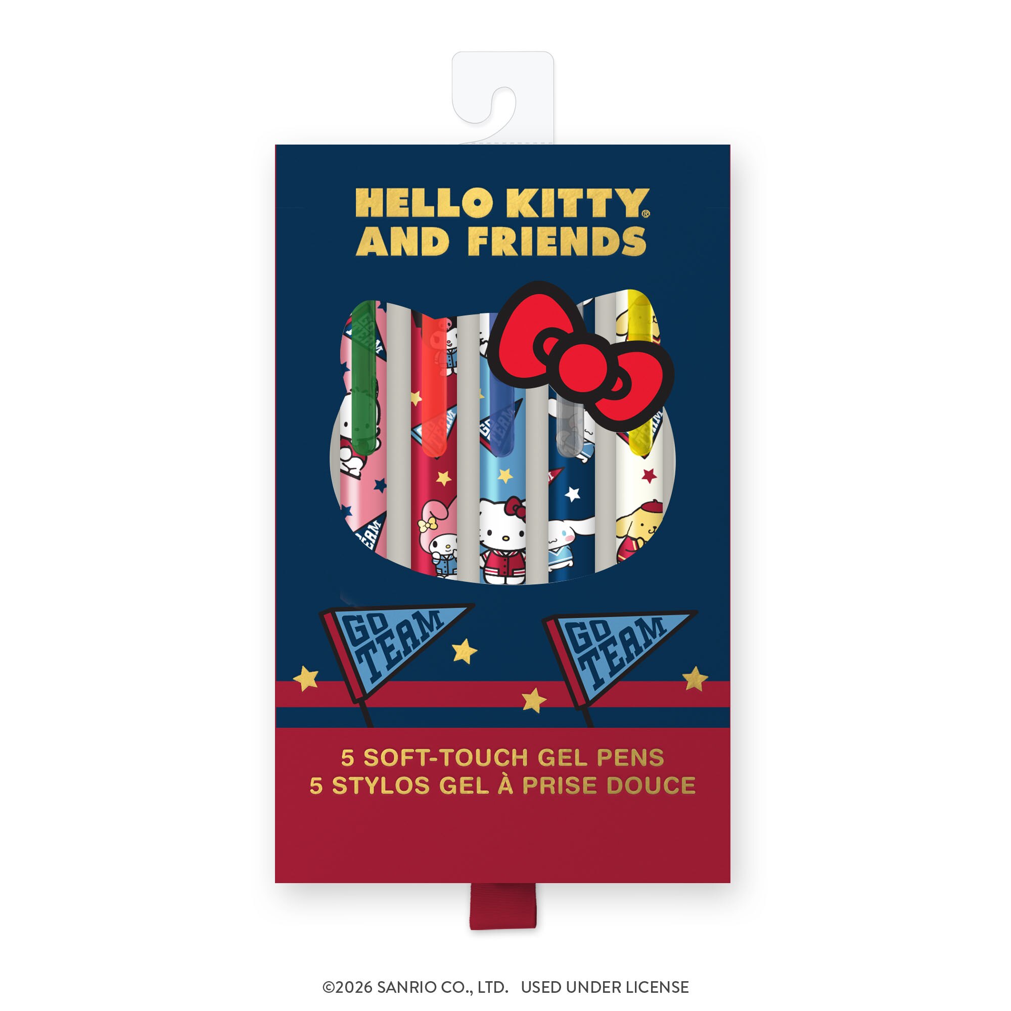 Studio Oh x Sanrio Hello Kitty and Friends Varsity Soft-Touch Gel Pen Set