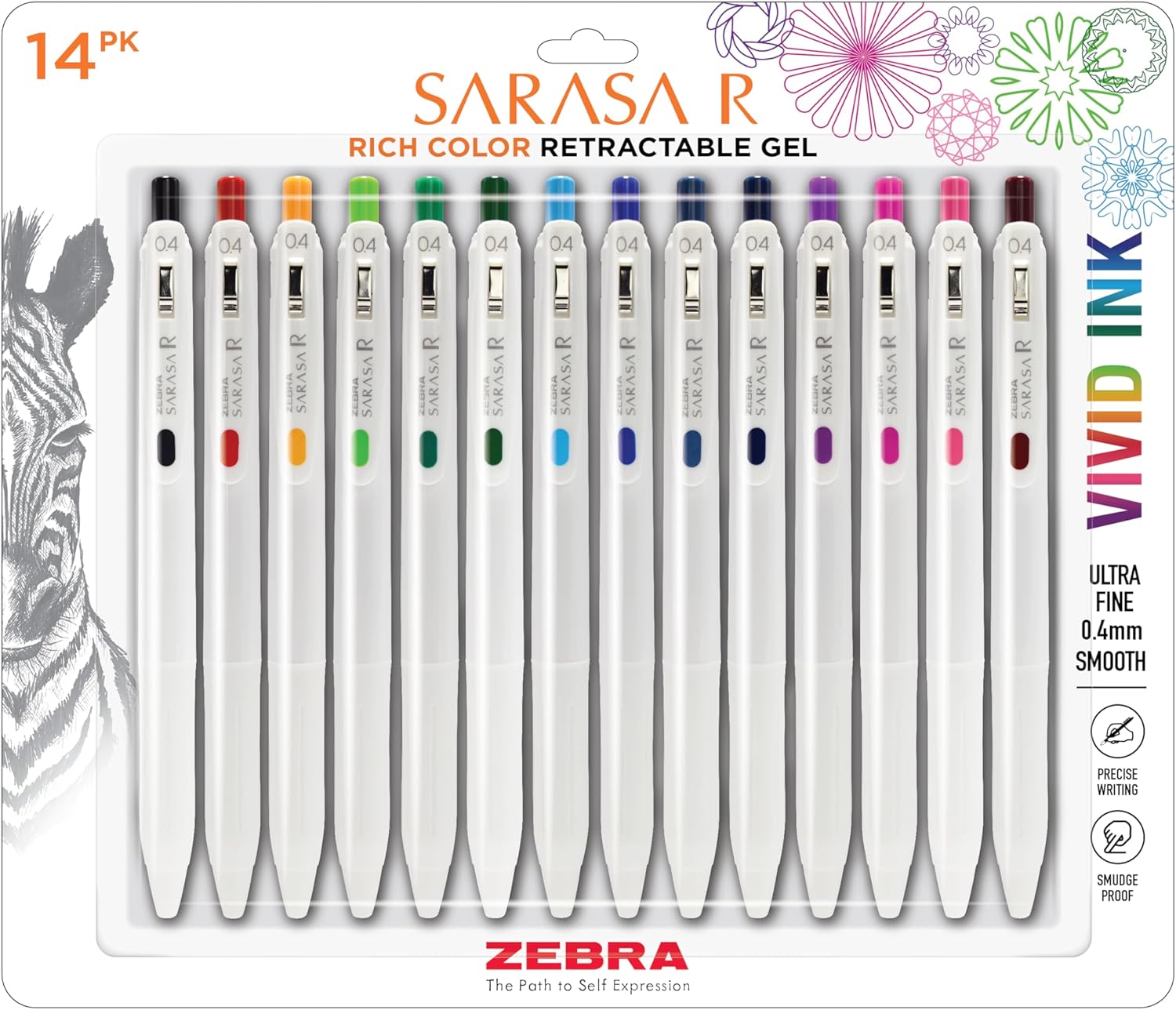SARASA R Gel Retractable Set 14pk