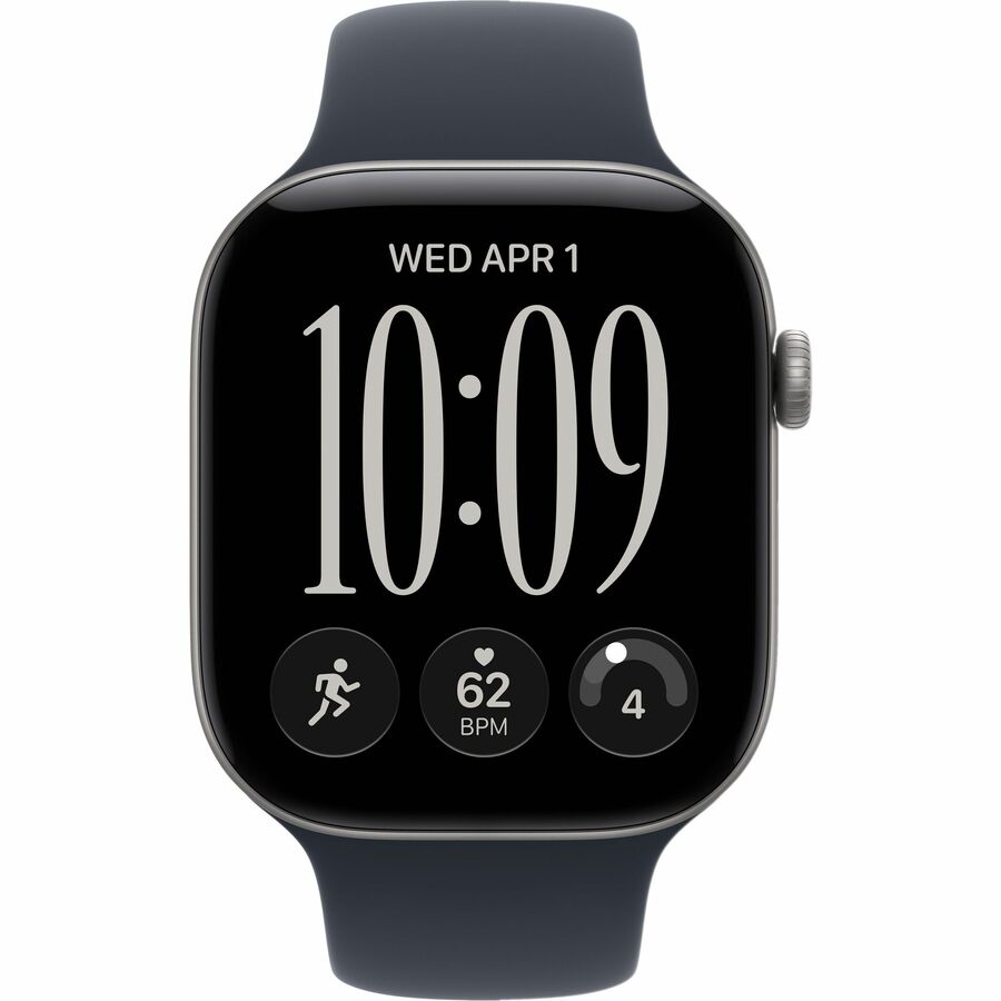 Apple Watch Series 12 GPS 42mm Space Gray Aluminum Case with Navy Blue Sport Band