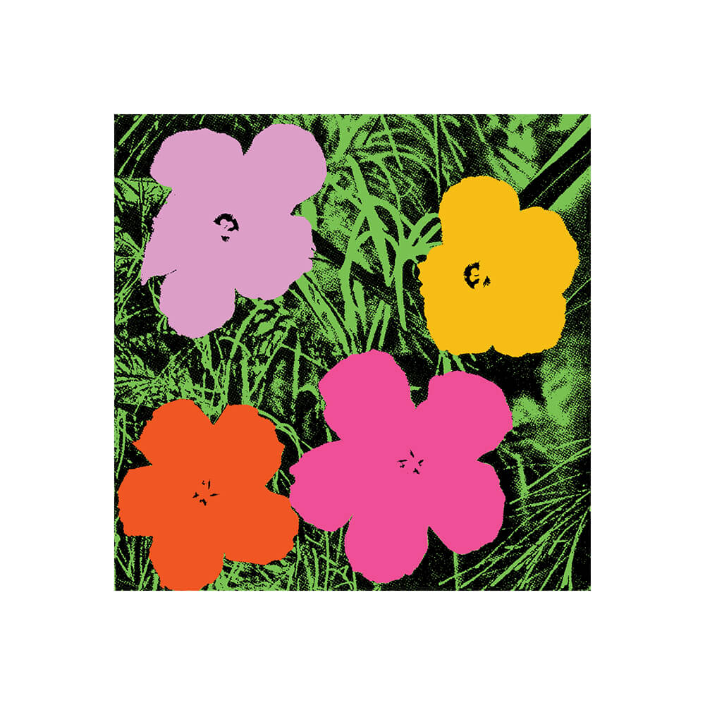 Flowers 1964 by Andy Warhol - Die-Cut Sticker