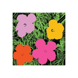Flowers 1964 by Andy Warhol - Die-Cut Sticker