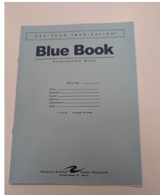 Roaring Spring Blue Exam Book 11" x 8.5" 8 sheets/16 pages