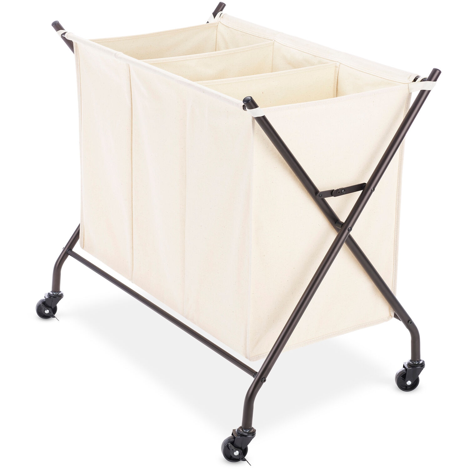 3-compartment Laundry Sorter