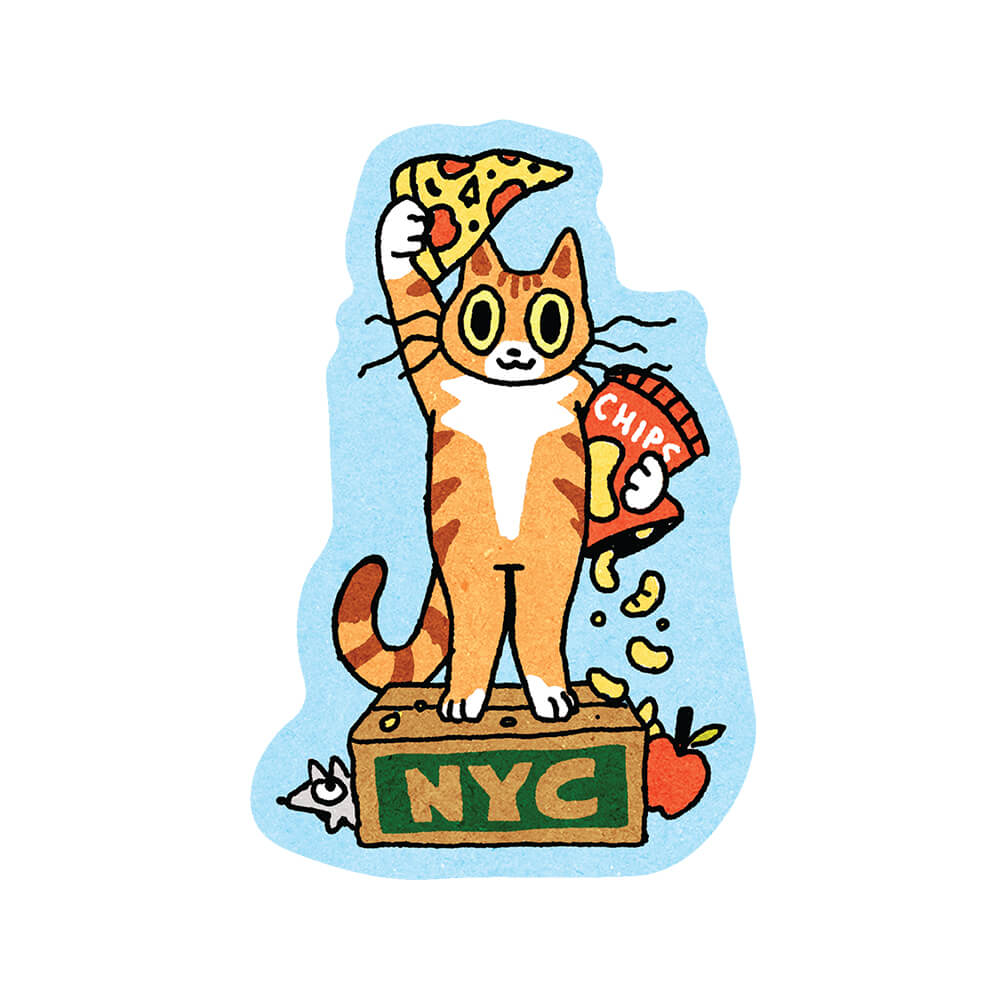New York Kitty - Die-Cut Sticker