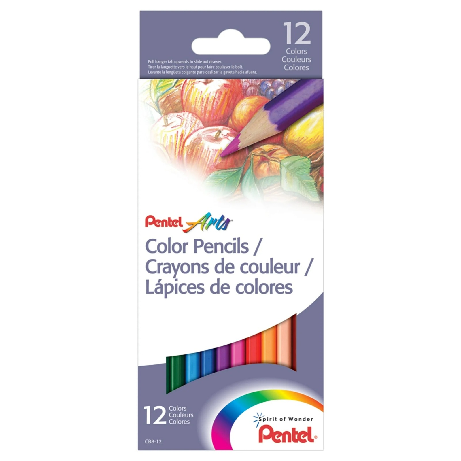 12CT PENTEL ARTS COLOR PENCILS