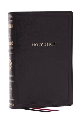 RSV Personal Size Bible with Cross References  Black Leathersoft  (Sovereign Collection)