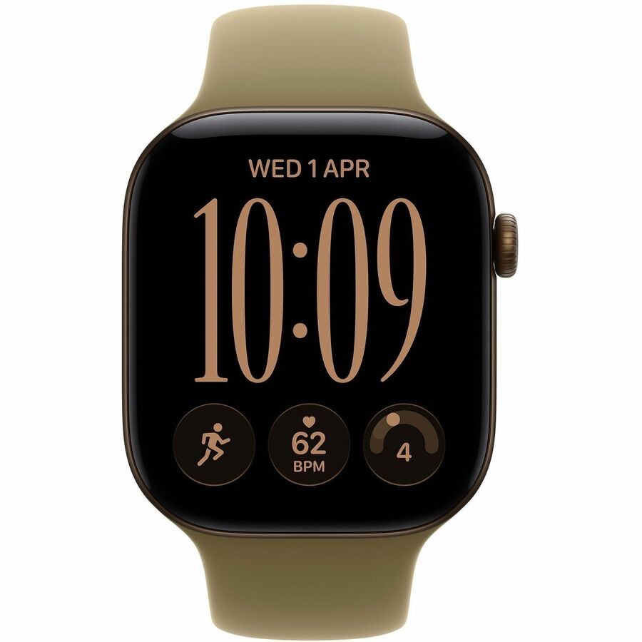 Apple Watch Series 12 GPS 42mm Dark Bronze Aluminum Case with Olive Sport Band