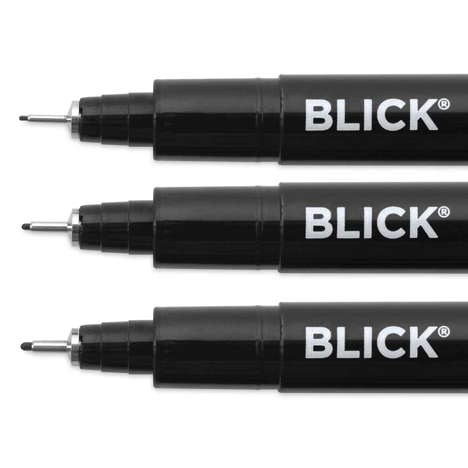 Blick Studio Pigment Liners - Black Set of 3 Assorted