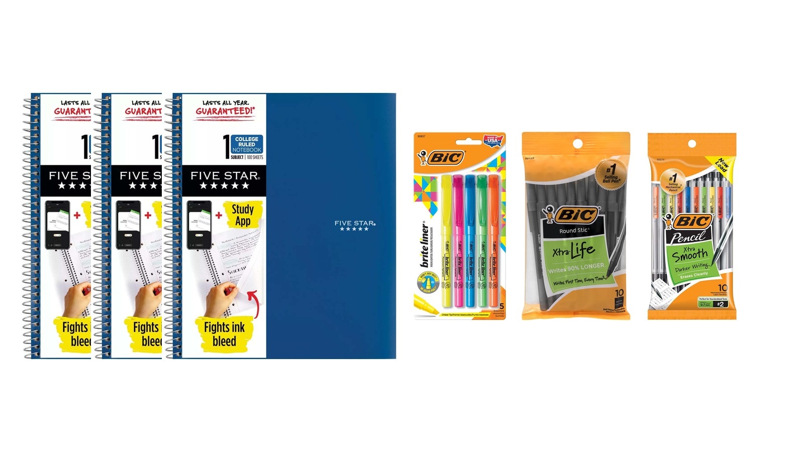 Five Star One Subject Notebook Bundle - Save Over 15%