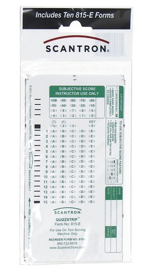 Scantron Form 815  E  BAG