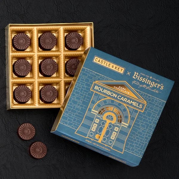 Castle & Key x Bissinger's Dark Bourbon Caramels - 9 PC