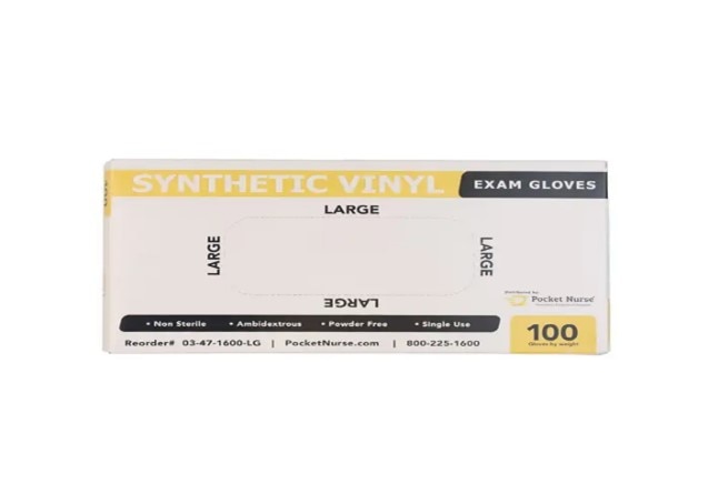 Glove Exam Nitrile Blue Non-Sterile Powder Free Med