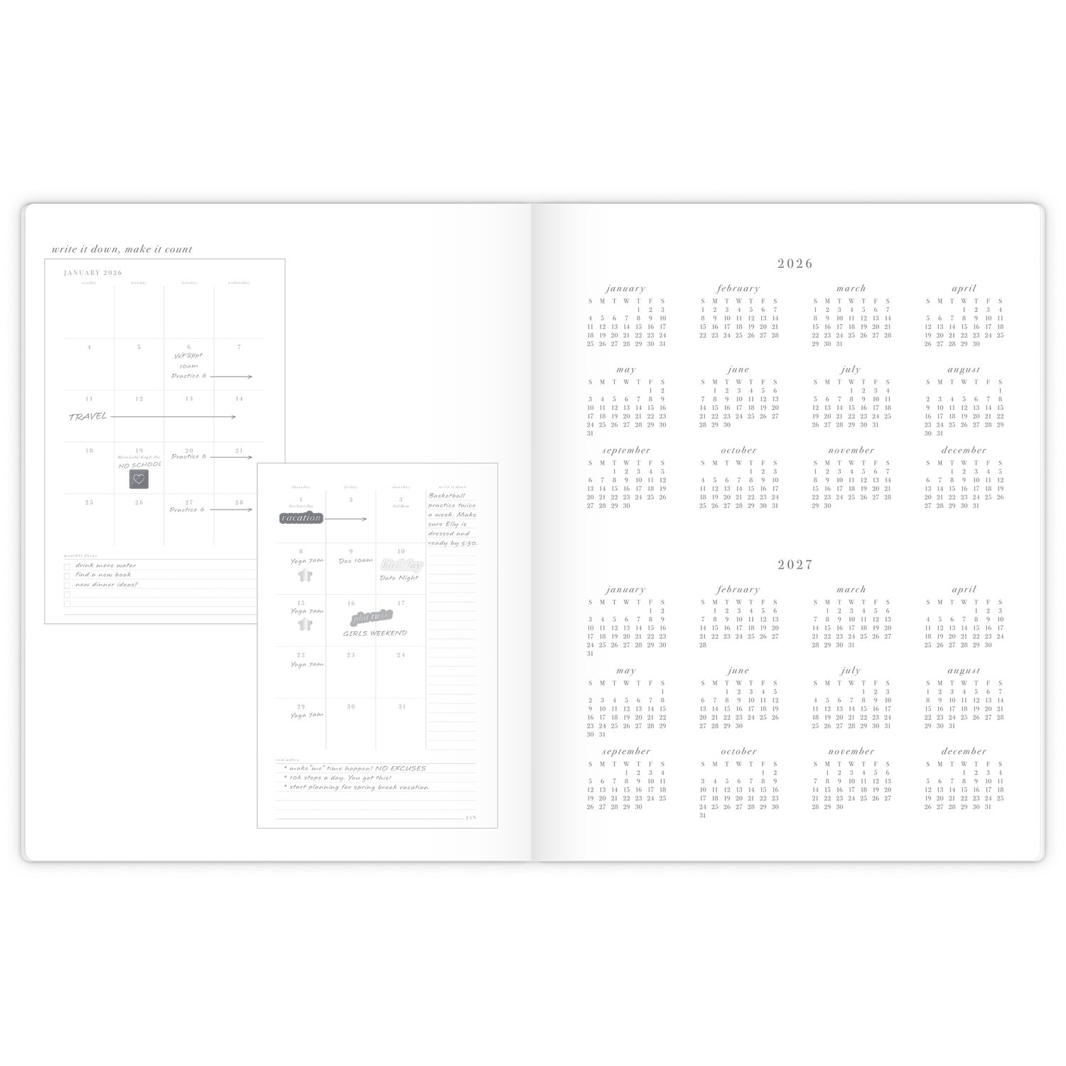 West Village by Mead Large Casebound W/M Dated Planner