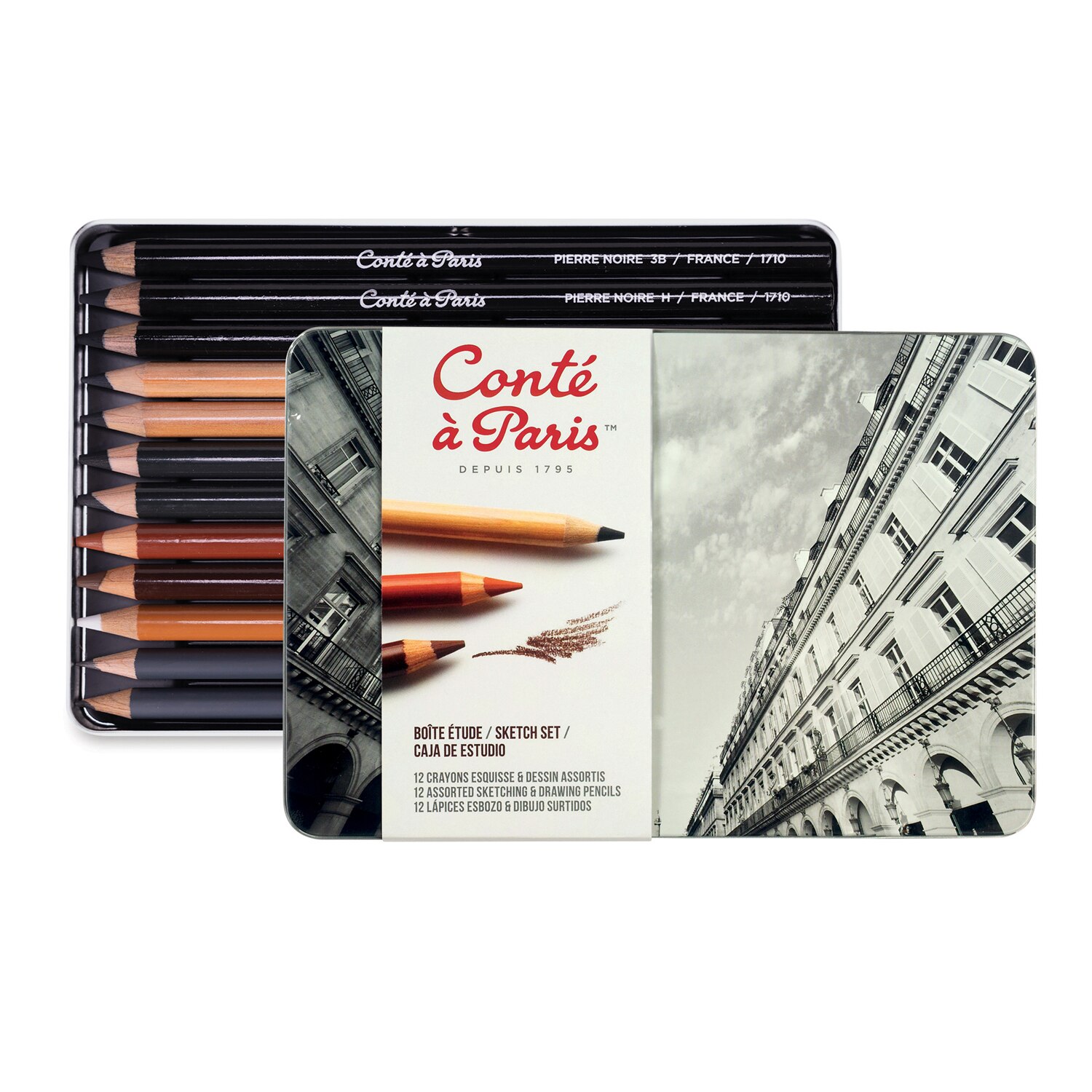 Conte a Paris Sketching Pencils - Set of 12