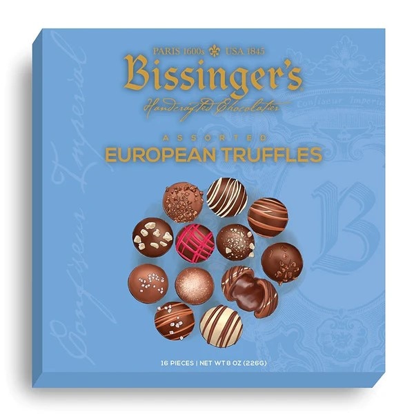 Gift Boxes - Assorted European Truffles - 16 PC Bissinger