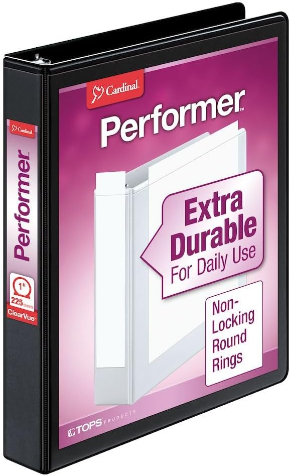 Clearvue(TM) 3 Ring 1" Binder