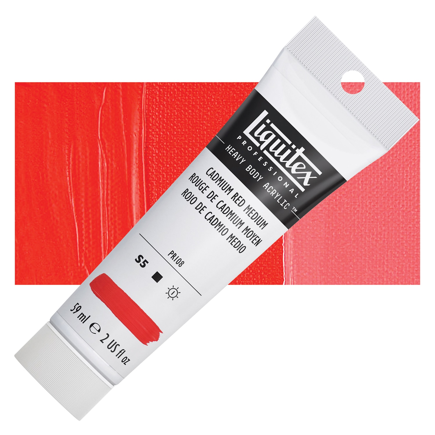 Liquitex Professional Heavy Body Acrylic Color, 2 oz. Tube, Cadmium Red Medium