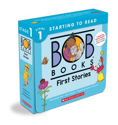 Bob Books - First Stories Box Set of 12 Paperbacks Decodable Phonics Books Ages 4 and Up Kindergarten (Stage 1: Starting to Read)
