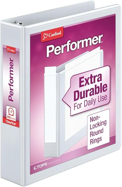 Clearvue(TM) 3 Ring 1.5" Binder