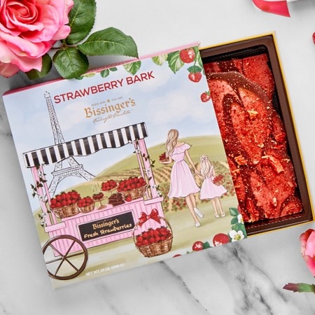 Artisan Barks Bissingers Chocolate - Milk Chocolate Strawberry Bark