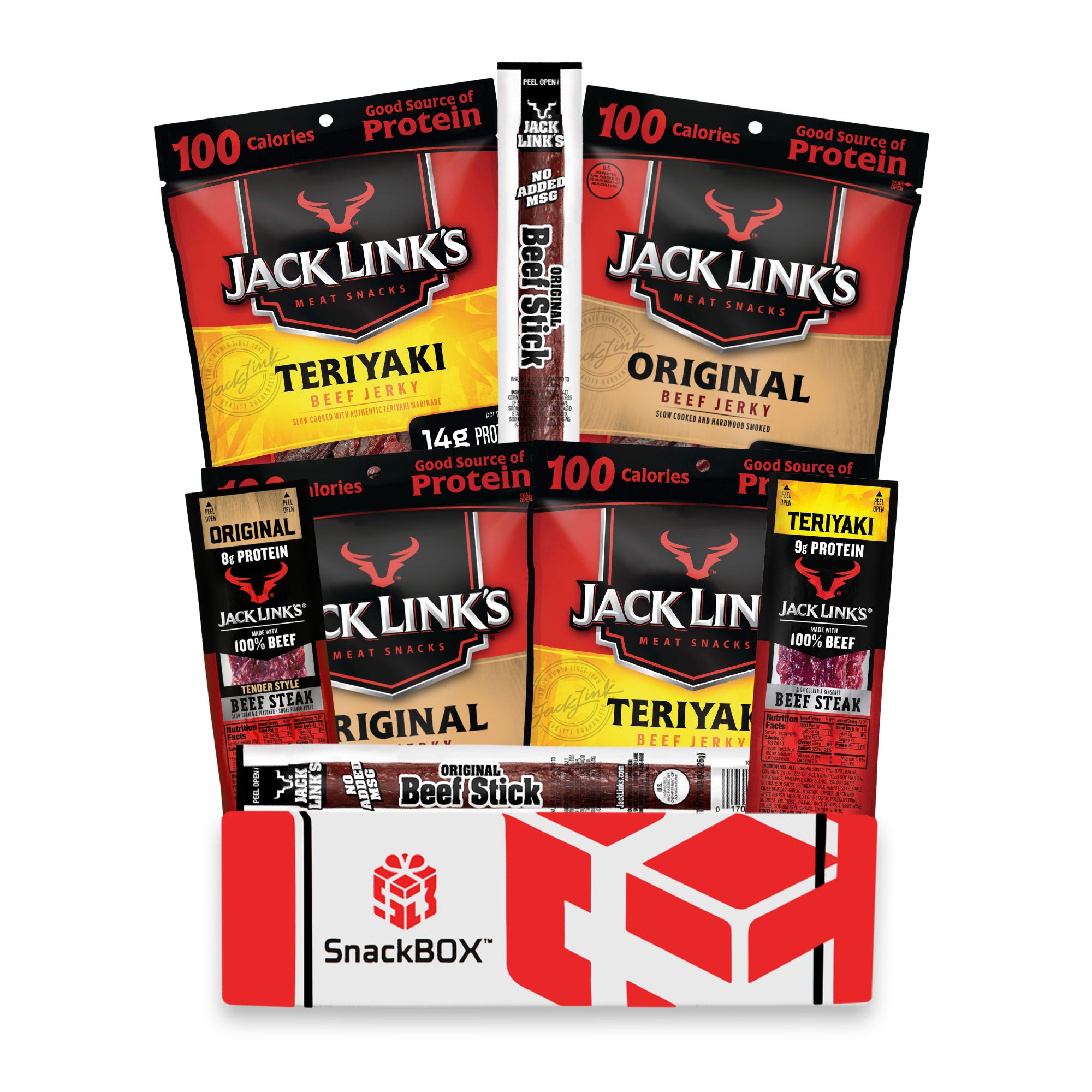 Jack Link's Beef Jerky Care Package (8 Snacks) - Snackbox