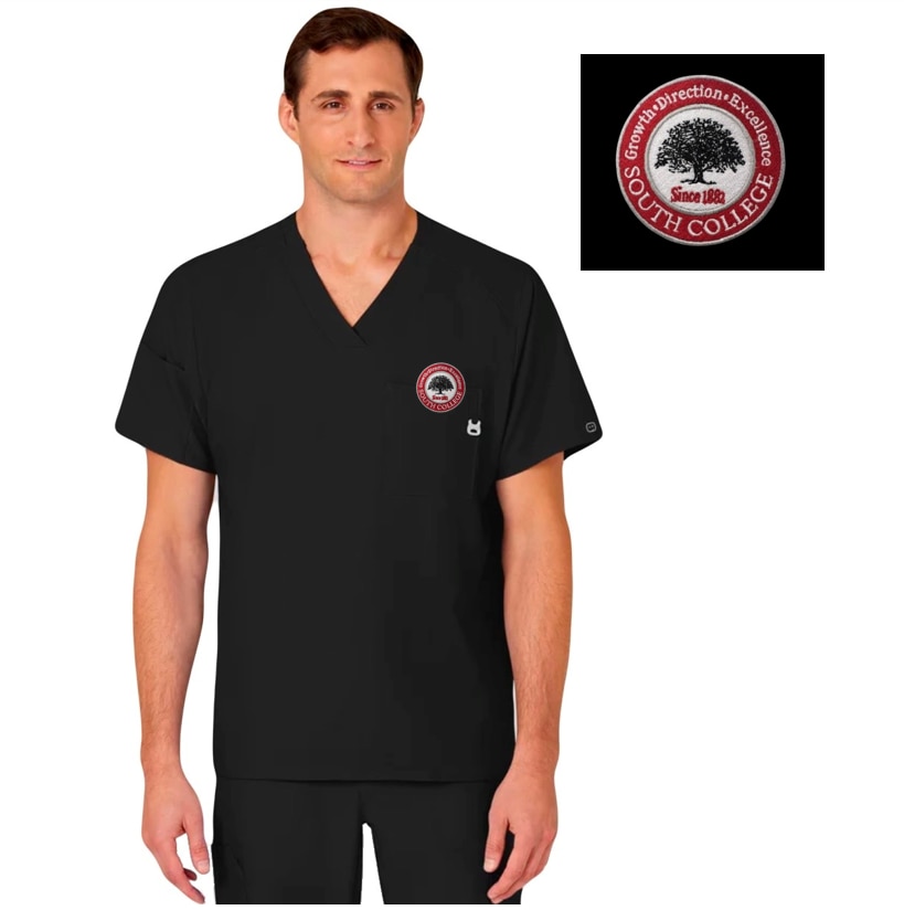 Wink W123 Men's V-Neck Top 6355SC3