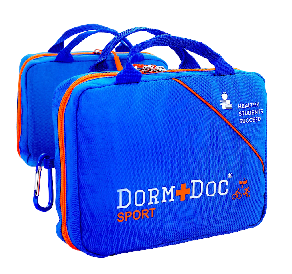 DormDoc 125 Piece Sport Pack First Aid Kit - Blue