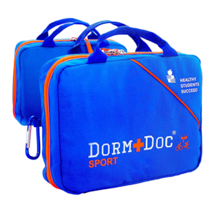 DormDoc 125 Piece Sport Pack First Aid Kit - Blue