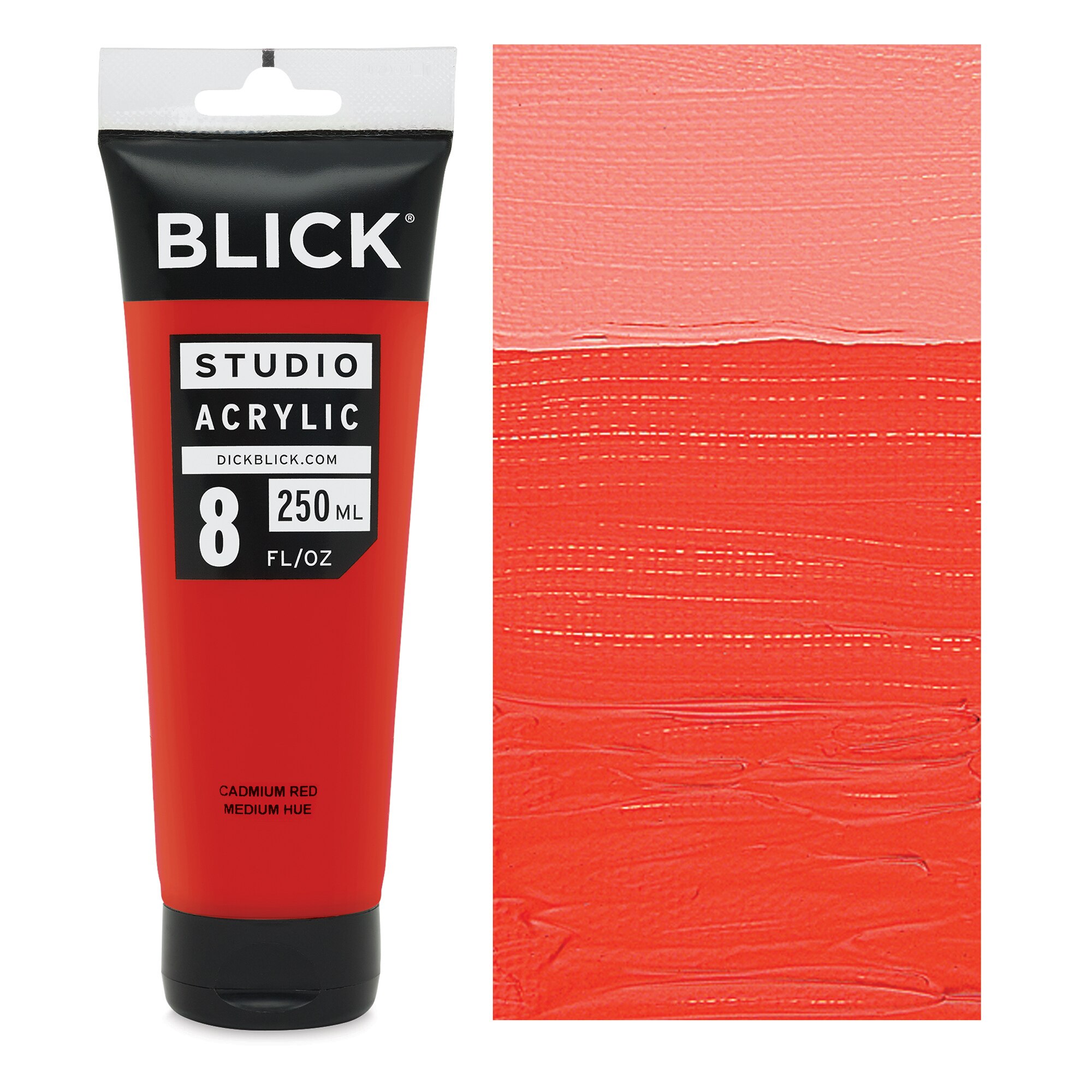 Blick Studio Acrylics - Cadmium Red Medium Hue 8 oz tube