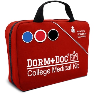 DormDoc 175 Piece First Aid Kit - Red