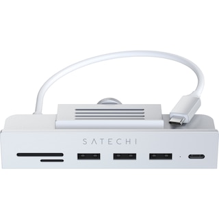 Image 1: Satechi USB-C Clamp Hub for 24-Inch iMac
