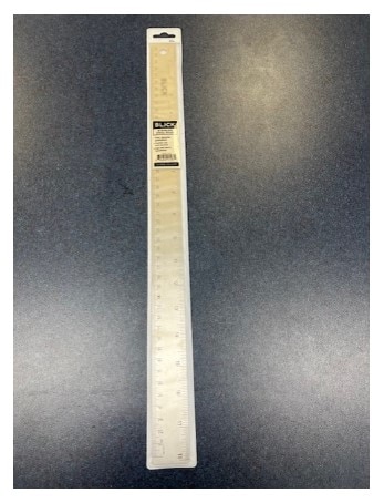Blick Stainless Steel Ruler - 18" cork backed
