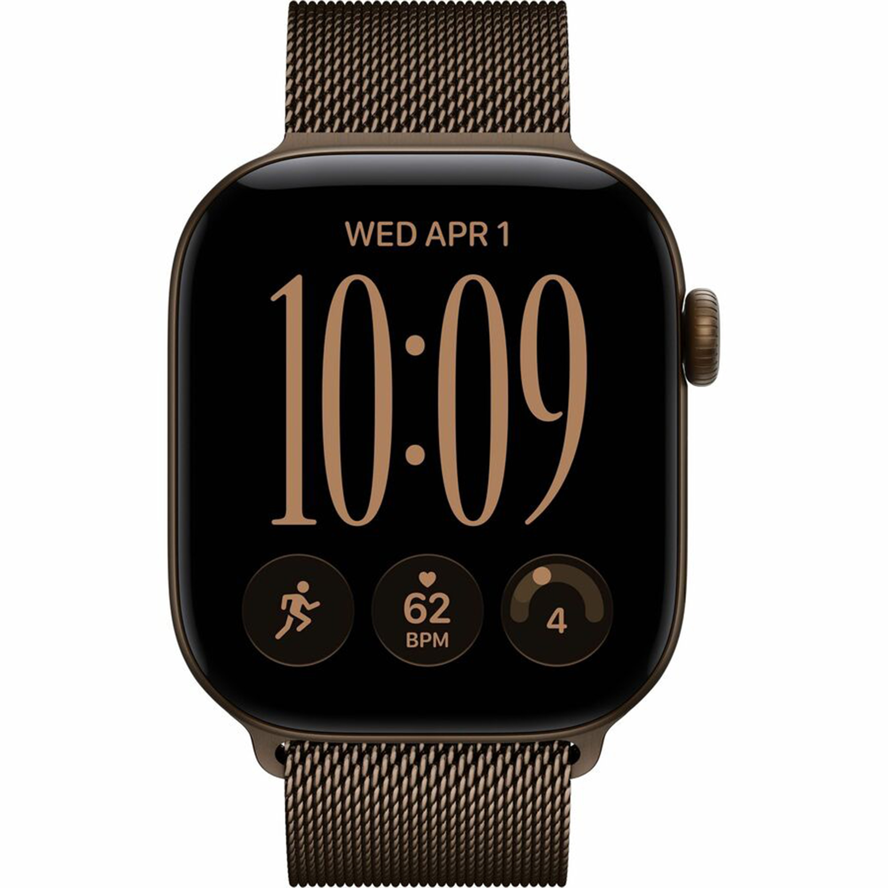 Apple Watch Series 12 GPS 42mm Dark Bronze Aluminum Case with Dark Bronze Milanese Loop