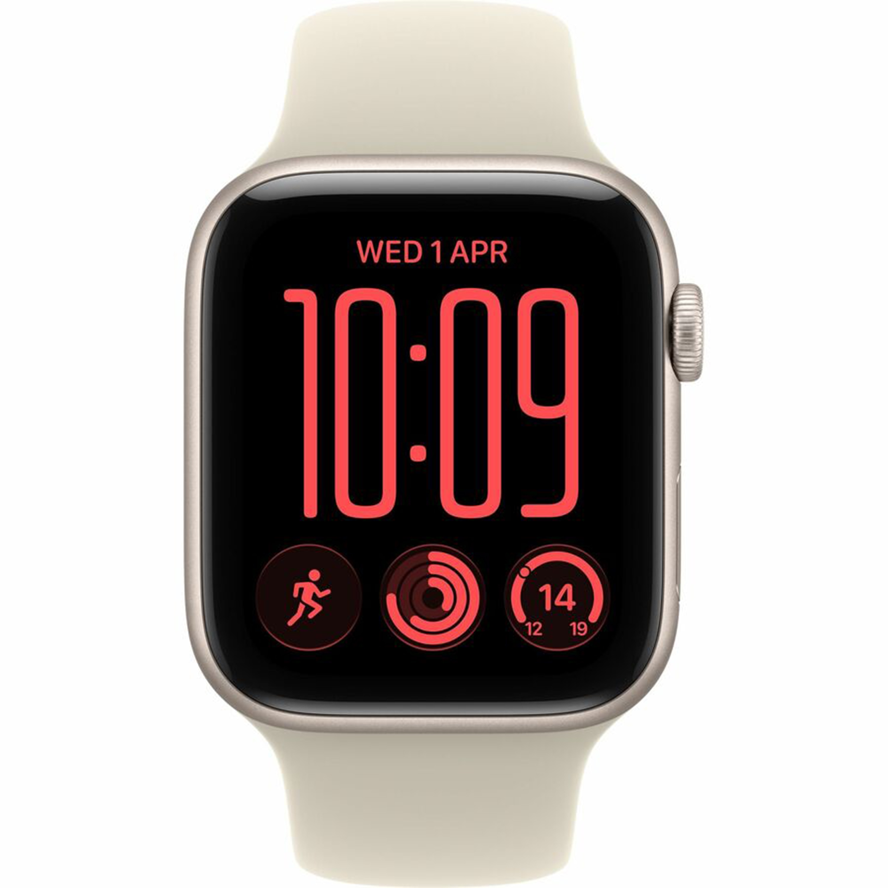 Apple Watch SE 3 GPS 44mm Starlight Aluminum Case with Sand Sport Band