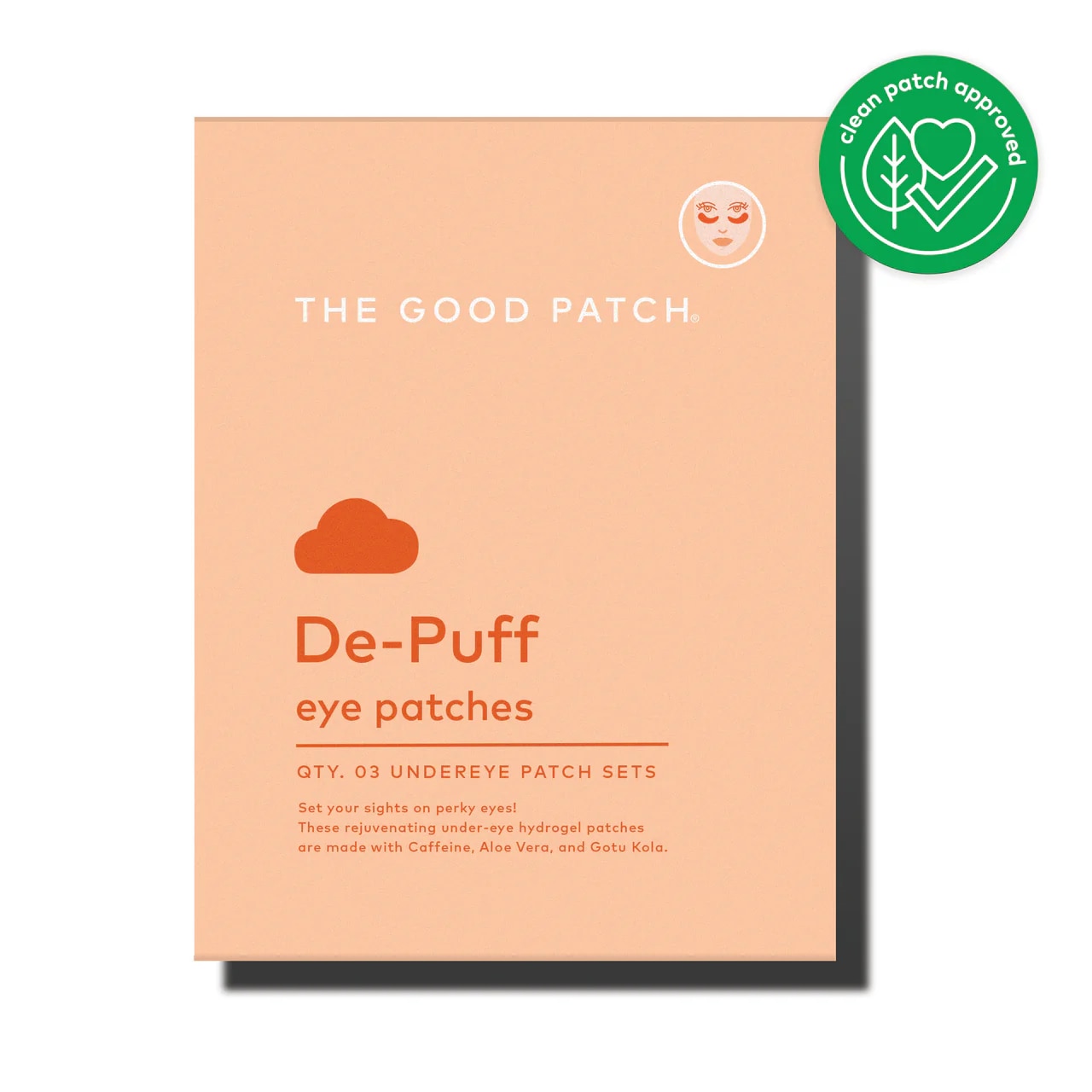 The Good Patch De-Puff Hydrogel Undereye Patches 3 count