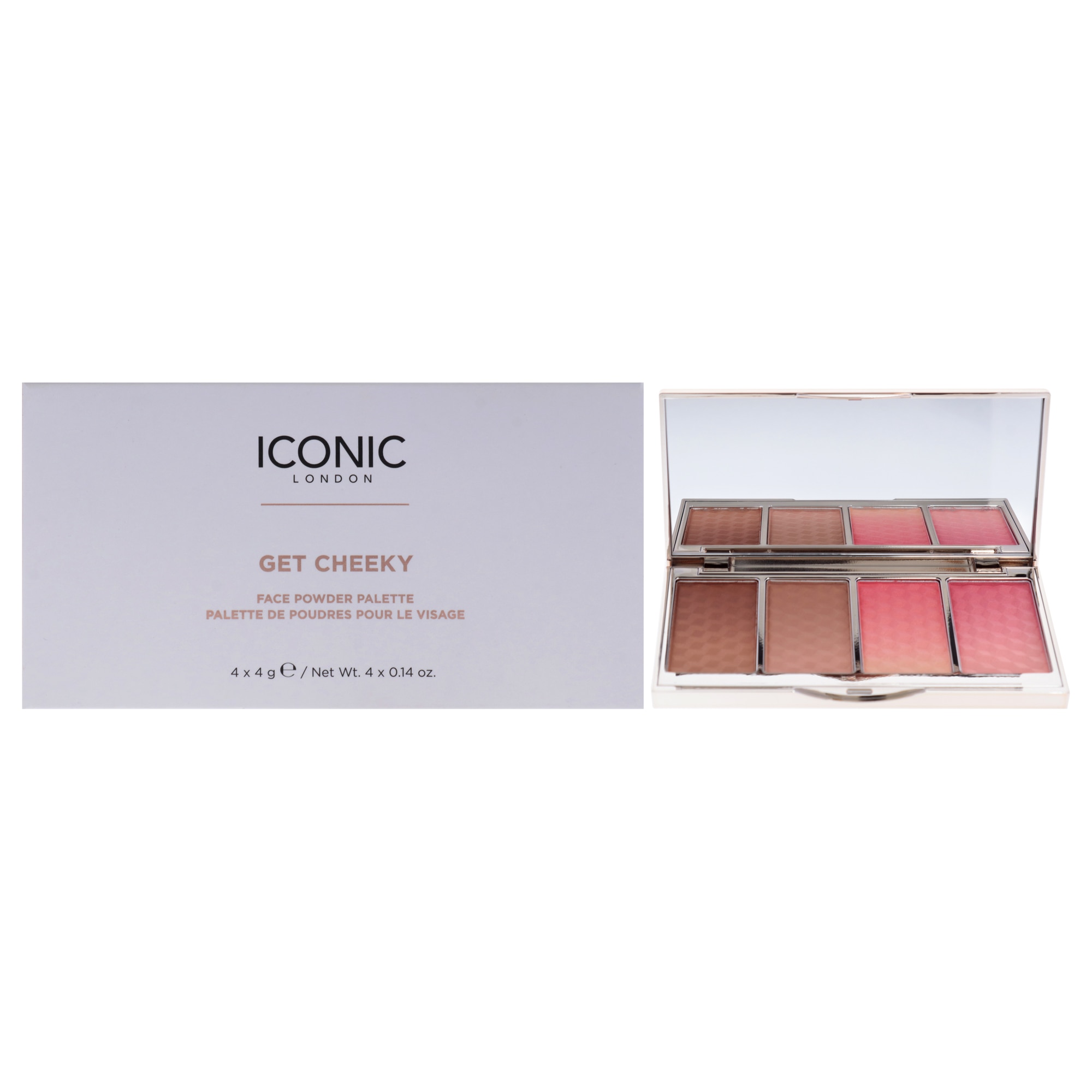 VDS - VDS - Get Cheeky Face Powder Palette by Iconic London for Women - 0.56 oz Makeup
