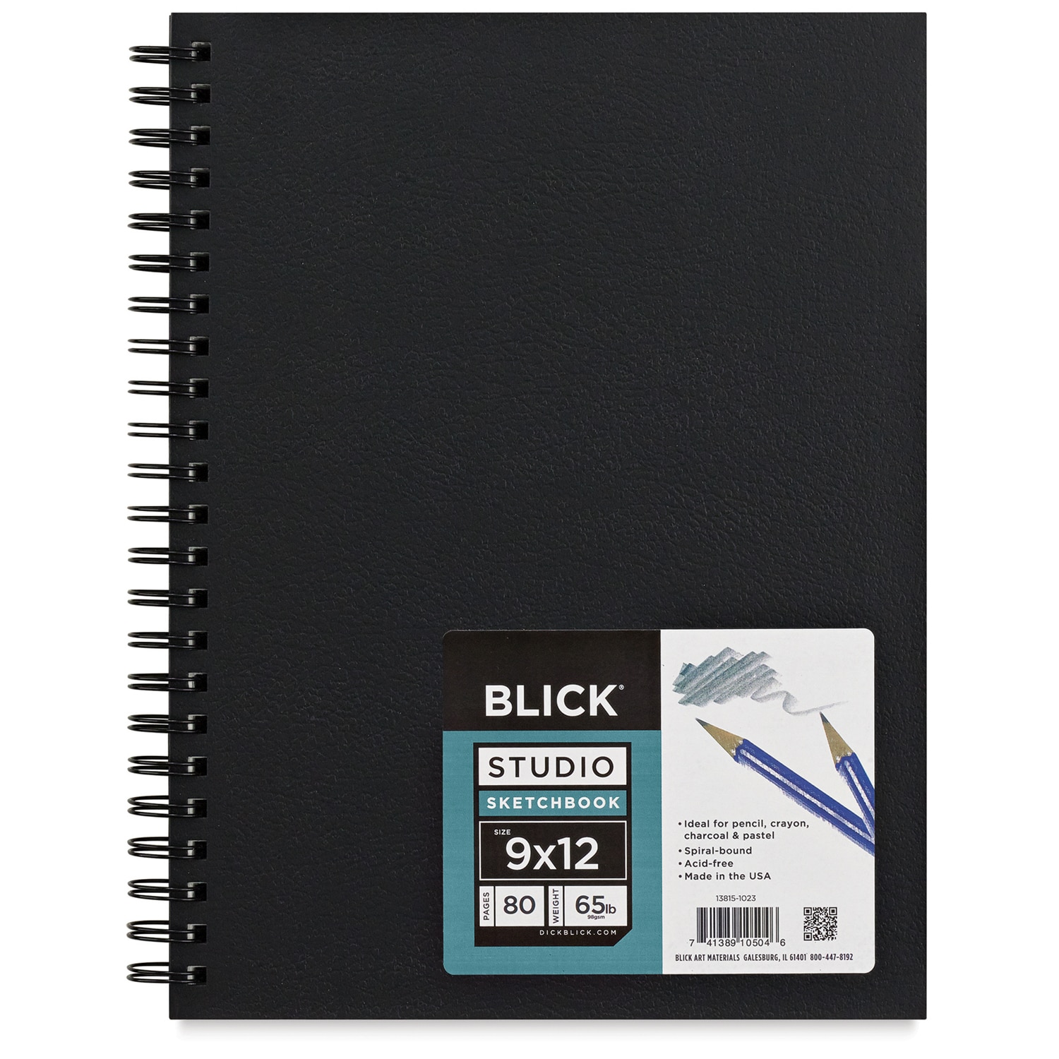 Blick Wirebound Sketchbook - 12" x 9" Wire Bound 80 Sheets