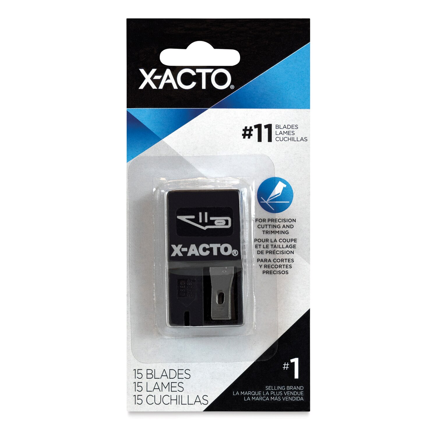 X-Acto 11 Blades - Pkg of 15 Safety Dispenser