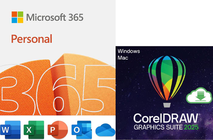 Microsoft Office 365 Personal with CorelDRAW Graphics Suite