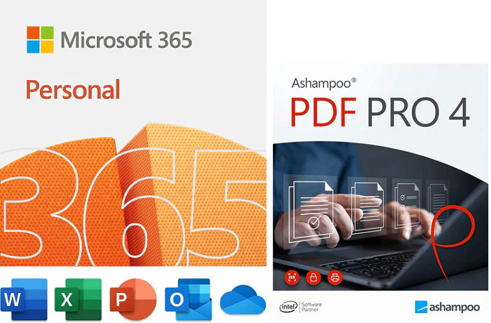 Microsoft Office 365 Personal with Ashampoo PDF Pro 4 for Windows